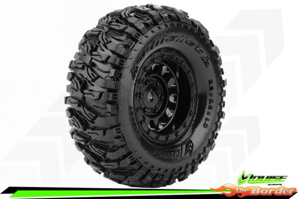 LouiseRC CR-Mallet Super Soft Black 1.0" Crawler Tyres (2) LR-T3367VB