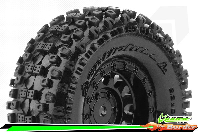 LouiseRC CR-Uphill Super Soft Black 1.0" Crawler Tyres (2) LR-T3369VB - Afbeelding 5
