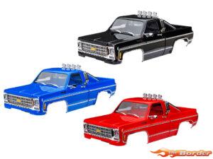 Traxxas TRX-4M Chevy K10 Truck (1979) Complete Body (Blauw/Rood/Zwart) 9811