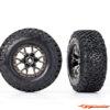 Traxxas Tires & Wheels Assembled (Ford Raptor R Black Chrome BFGoodRich KO2 2WD Front) (2) 10186-BLKCR - Afbeelding 2