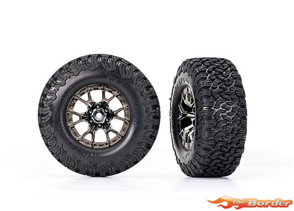 Traxxas Tires & Wheels Assembled (Ford Raptor R Black Chrome BFGoodRich ...