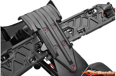 Corally Rear Bumper w/Skid Plate - Composite C-00180-552 - Afbeelding 3