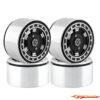 BRP 2.2" Alum CNC Black Silver (4) Wheels Beadlock W22006 - Afbeelding 4