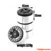 BRP 2.2" Alum CNC Black Silver (4) Wheels Beadlock W22006 - Afbeelding 3