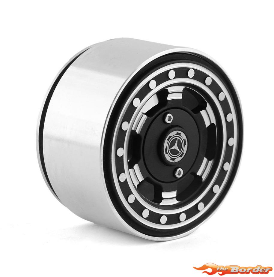 BRP 2.2" Alum CNC Black Silver (4) Wheels Beadlock W22006 - Afbeelding 5