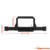 BRP Alu. CNC Classic Front Bumper 1/18 TRX-4M M077 - Afbeelding 4