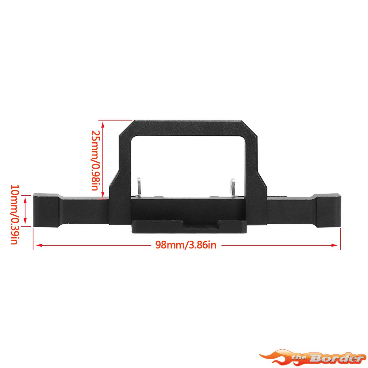 BRP Alu. CNC Classic Front Bumper 1/18 TRX-4M M077 - Afbeelding 4