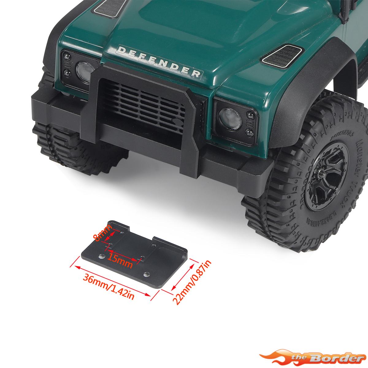 BRP Alu. CNC Classic Front Bumper 1/18 TRX-4M M077 - Afbeelding 9