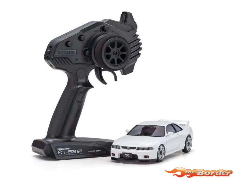 Kyosho Mini-Z AWD Nissan Skyline GT-R V-Spec R33 White (LED+Gyro) (MA020-KT531P) 32638WG
