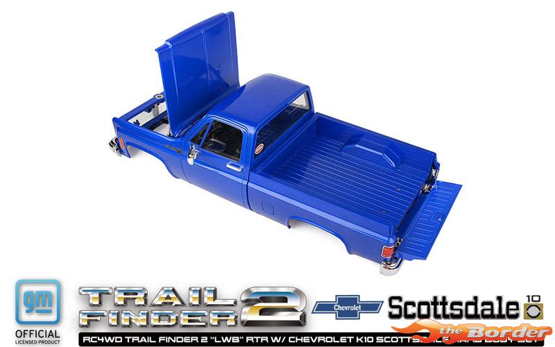 RC4WD Trail Finder 2 LWB RTR w/Chevrolet K10 Scottsdale Hard Bodyset RC4ZRTR0062 - Afbeelding 3