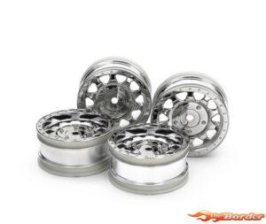 Tamiya BB-01 Buggy Wheel Set (2+2) Chrome 51715