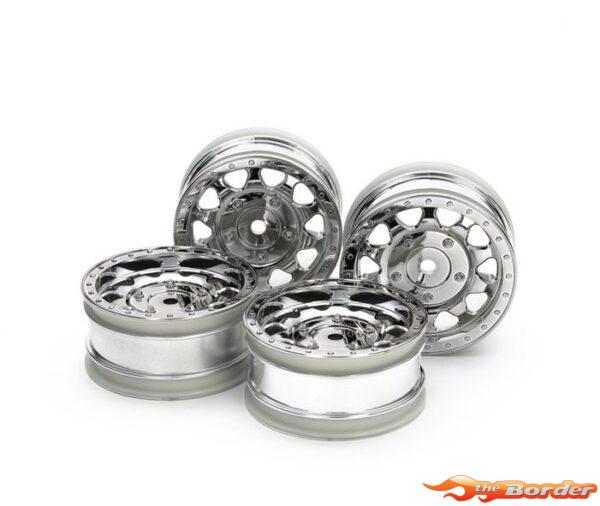 Tamiya BB-01 Buggy Wheel Set (2+2) Chrome 51715