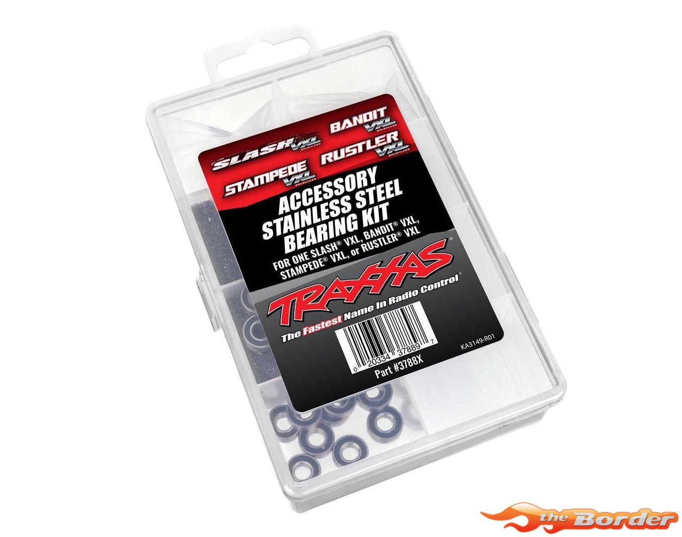 Traxxas Ball bearing kit, stainless steel, Slash VXL/Bandit VXL/Stampede VXL/Rustler VXL (complete) 3788X