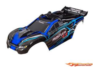 Traxxas Body Rustler 4X4 Blauw 6740-BLUE