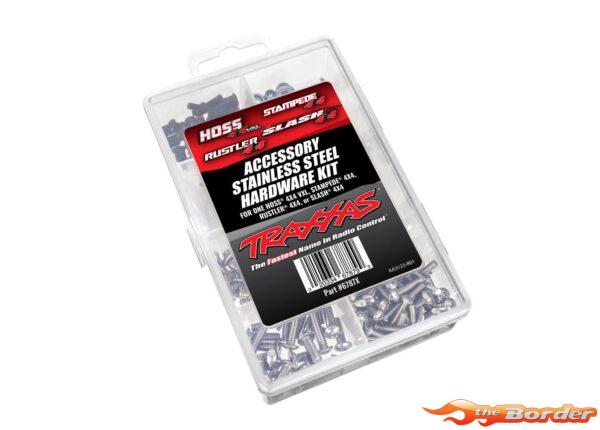 Traxxas Hardware kit, stainless steel, Hoss 4X4 VXL/Slash 4X4/Stampede 4X4/Rustler 4X4 (contains all stainless steel hardware) 6787X