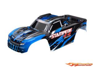 Traxxas Stampede Body Blauw (Clipless Body Mounting) 6762-BLUE