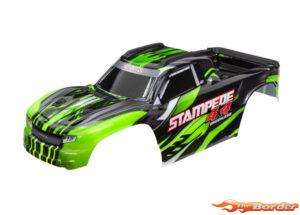 Traxxas Stampede Body Groen (Clipless Body Mounting) 6762-GRN