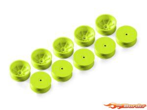 XRAY 2WD Front Wheel Aerodisk w/12mm Hex - Yellow - Hard (10) 329900-Y