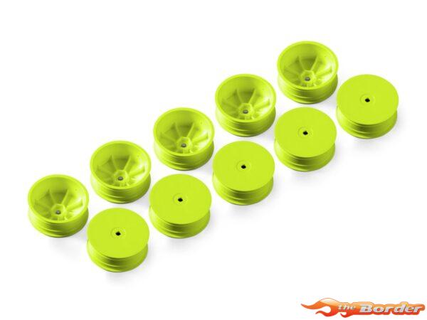 XRAY 2WD Front Wheel Aerodisk w/12mm Hex - Yellow - Hard (10) 329900-Y