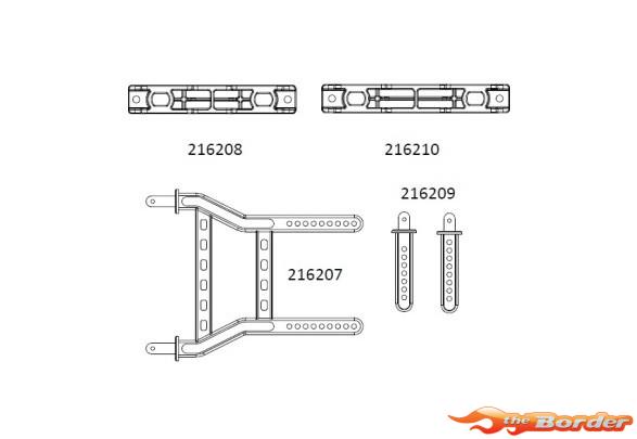 CrossRC JT4 Car Shell Column Kit 97400921