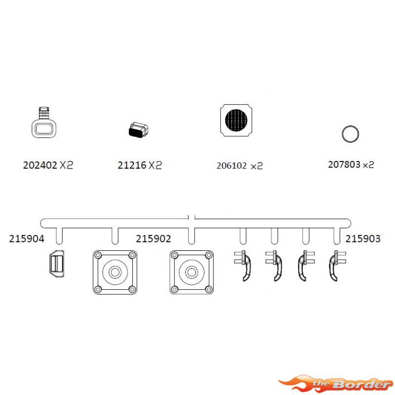 CrossRC JT4 Lamp Cup Accessories 97400922