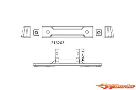 CrossRC JT4 Rear Bumper Assembly 97400919