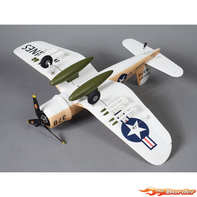 Derbee F4U Corsair Warbird PNP kit - Yellow 750mm - Afbeelding 4