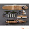 Derbee F4U Corsair Warbird PNP kit - Yellow 750mm - Afbeelding 3
