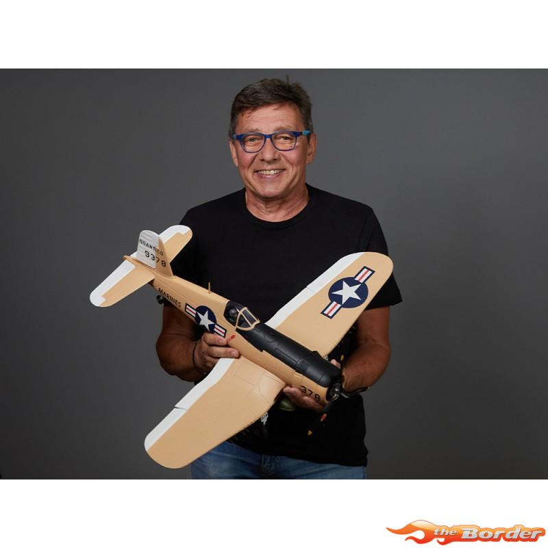Derbee F4U Corsair Warbird PNP kit - Yellow 750mm - Afbeelding 2