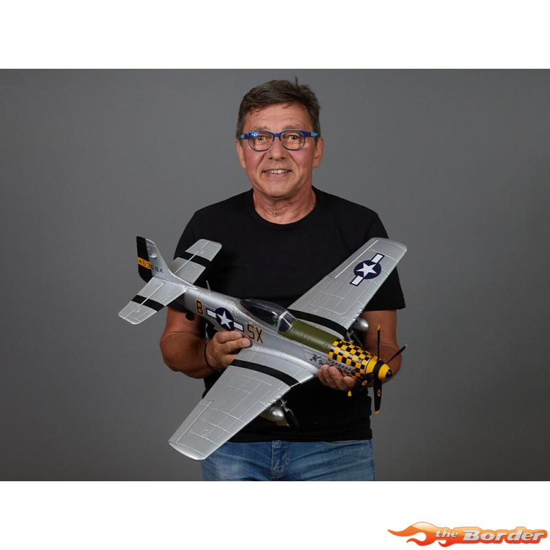 Derbee P-51D Mustang Warbird PNP kit - Yellow 750mm - Afbeelding 4