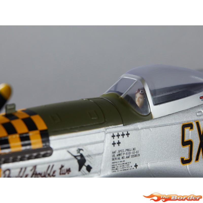 Derbee P-51D Mustang Warbird PNP kit - Yellow 750mm - Afbeelding 10
