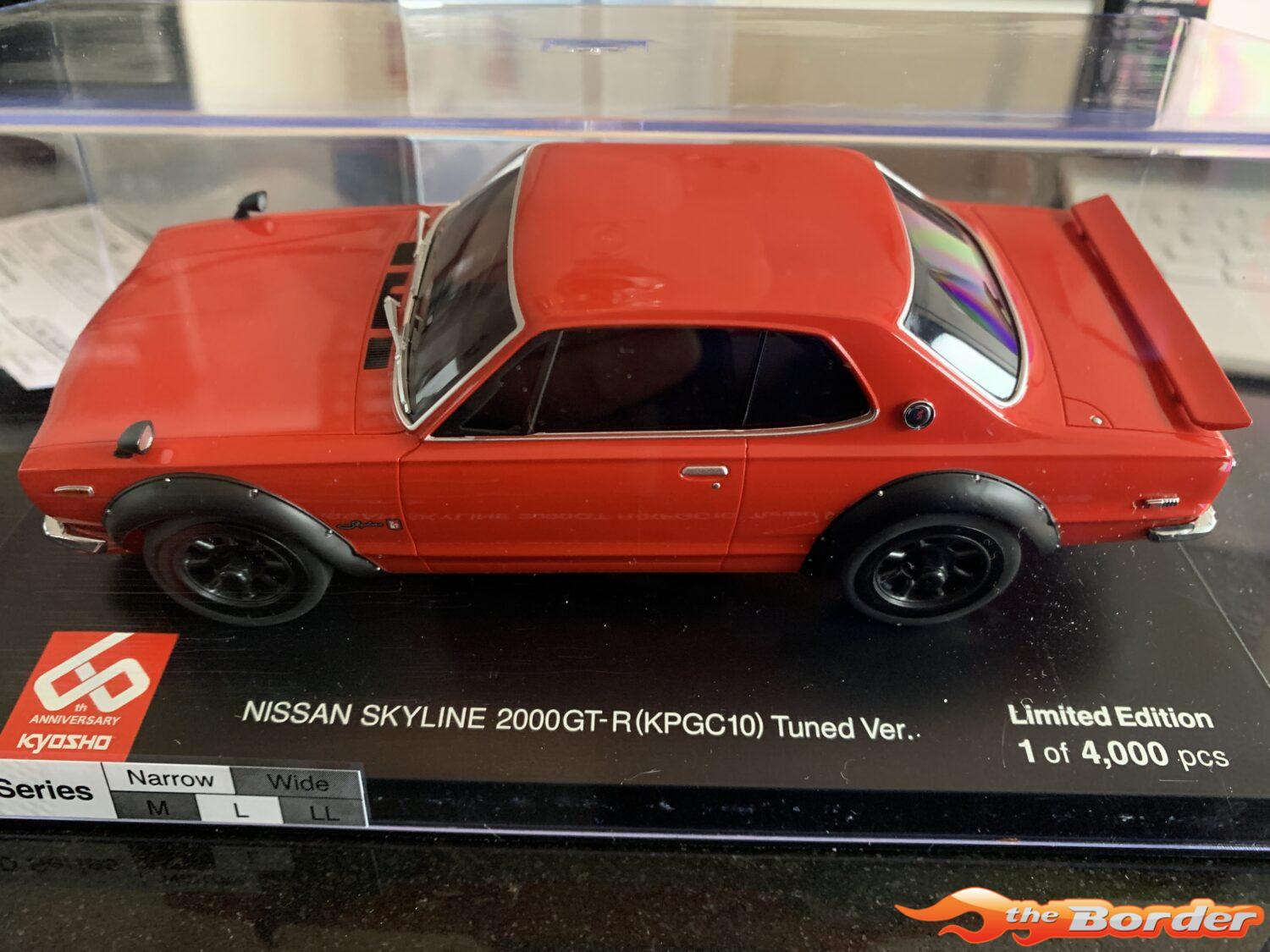 Kyosho Mini-Z Body Set Nissan Skyline 2000 GTR KPCG10 Red 60th Anniv MZP466R60 - Afbeelding 7