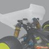 JConcepts B6.3/B74.1 LD3 Rear Wing, 2pc JC0168 - Afbeelding 2