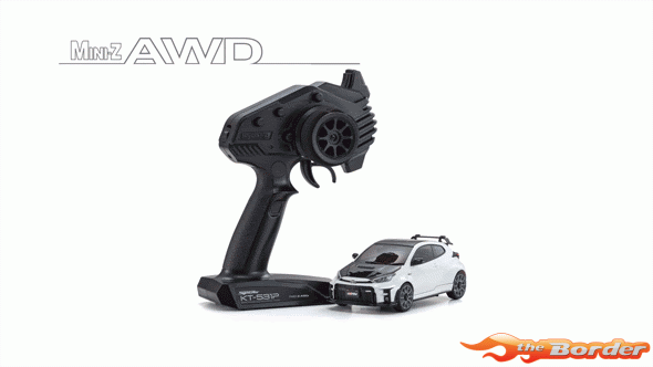Kyosho Mini-Z AWD Toyota GRMN Yaris Circuit Package White 32640PW - Afbeelding 8