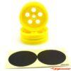 Kyosho Front Wheel Kyosho Tomahawk-Ultima JJ (2) Yellow 2.0 SCH007Y - Afbeelding 2
