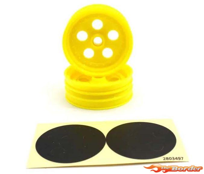 Kyosho Front Wheel Kyosho Tomahawk-Ultima JJ (2) Yellow 2.0 SCH007Y