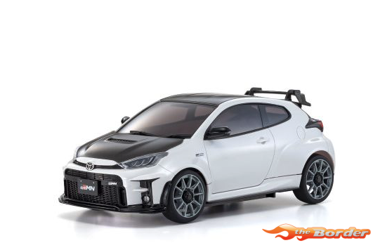 Kyosho Mini-Z AWD Toyota GRMN Yaris Circuit Package White 32640PW - Afbeelding 3
