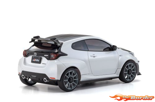 Kyosho Mini-Z AWD Toyota GRMN Yaris Circuit Package White 32640PW - Afbeelding 4