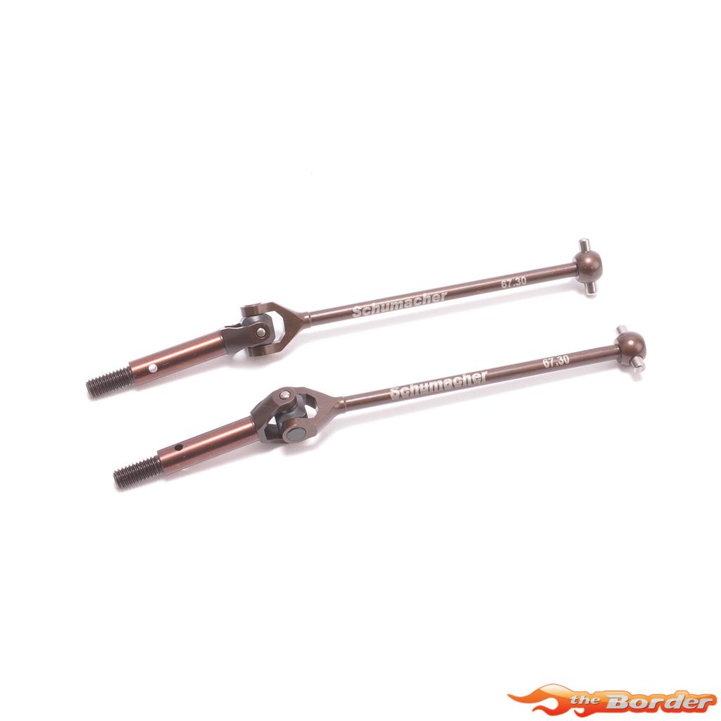 Schumacher Driveshaft Assembled UJ (2) - LD3D U8606