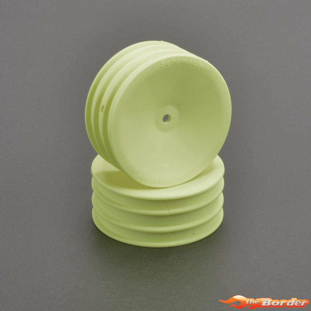 Schumacher Wheel Front Med 2WD - Neon Yellow v2 (2) U7456