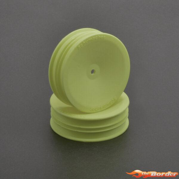 Schumacher Wheel Front Slim 2WD - Neon Yellow v2 (2) U7454