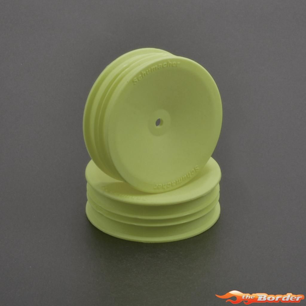 Schumacher Wheel Front Slim 2WD - Neon Yellow v2 (2) U7454