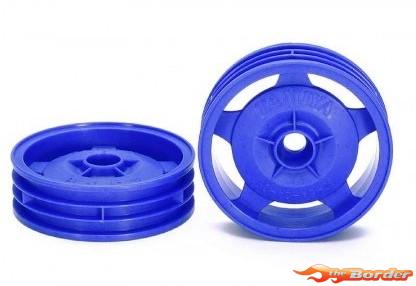 Tamiya 2WD Buggy Front Star-Dish Wheels Blue 54680