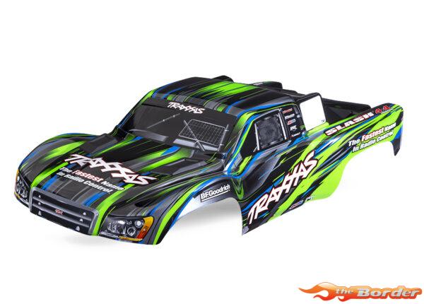 Traxxas Slash Body Green (Clipless Mounting) (Painted, Decals Applied) 6932-GRN