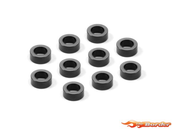 XRAY Alu Shim 3X5X2.0Mm - Black (10) 303140-K