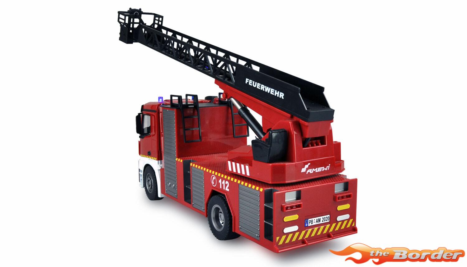 Amewi Mercedes Brandweer Ladderwagen 1/18 Light + Sound 22502 - Afbeelding 5
