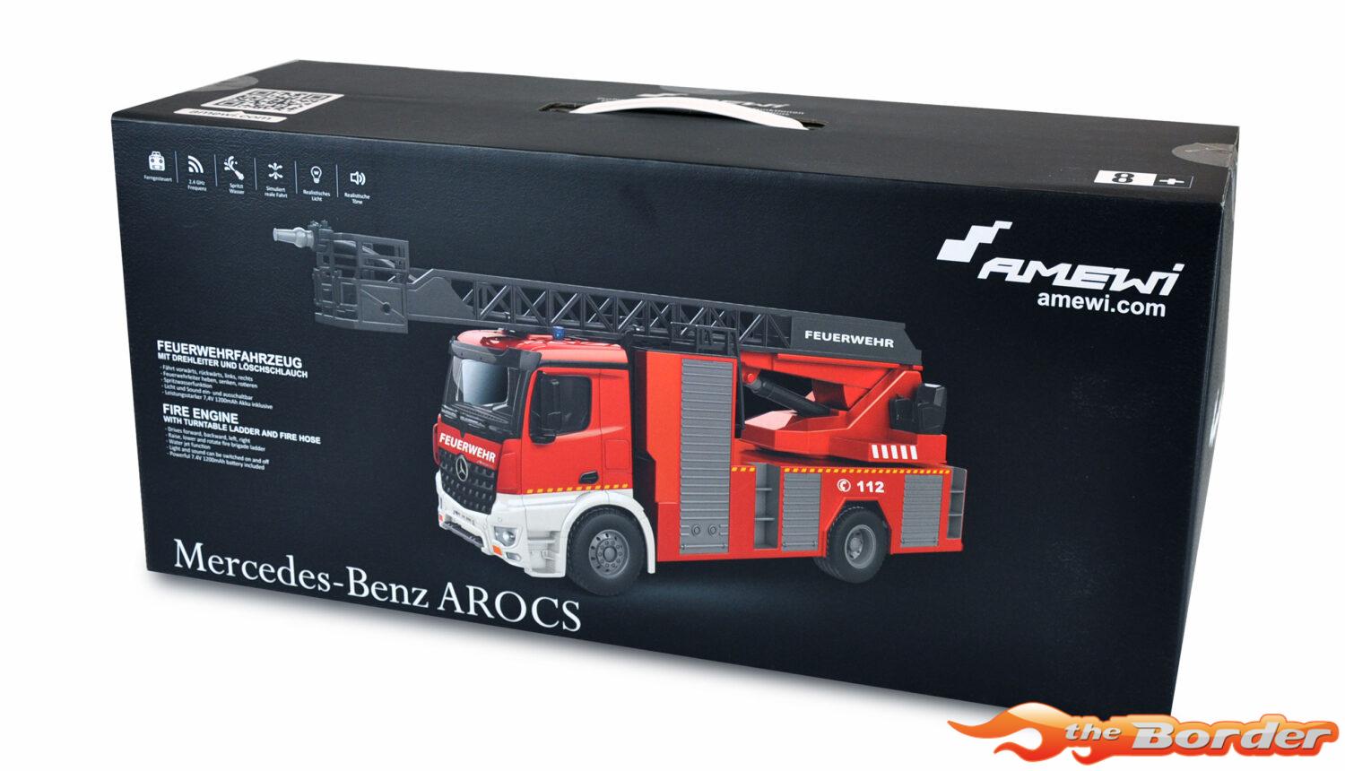 Amewi Mercedes Brandweer Ladderwagen 1/18 Light + Sound 22502 - Afbeelding 8
