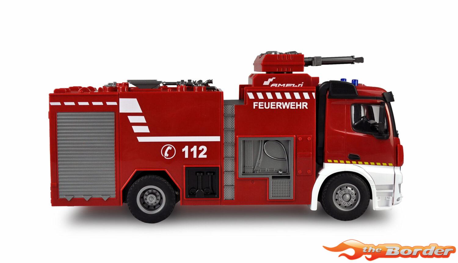 Amewi Mercedes Brandweer Spuitwagen 1/18 Light + Sound + Water 22503 - Afbeelding 6
