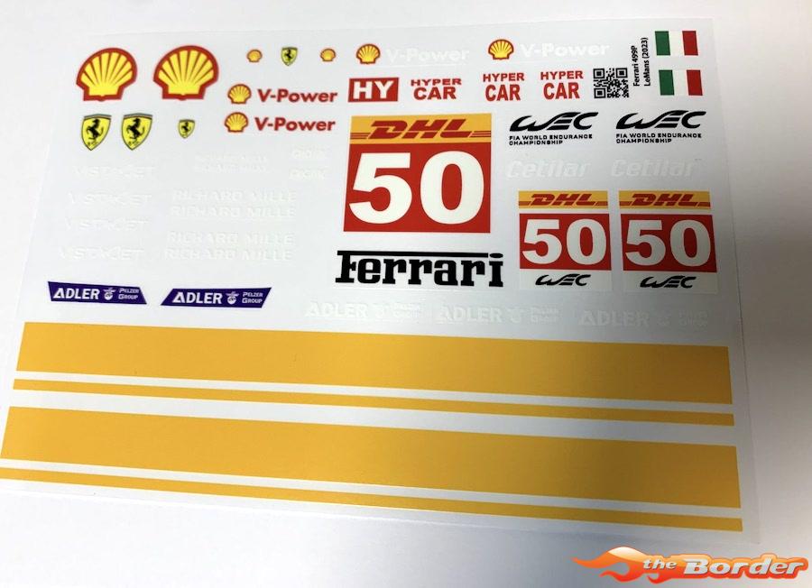 Ferrari 499P LeMans (2023) Decal Sheet (1/10) BRPD1365 - Afbeelding 3