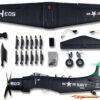 Derbee A1 Skyraider Warbird PNP kit - Blue 800mm - Afbeelding 2